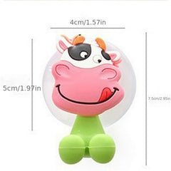 Cartoon Animal Family Toothbrush Holder with Strong Sucker
