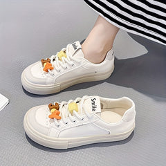 Women's Lace Skate Shoes Low Top Casual Sneakers