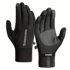 Winter Cycling Gloves Warm Windproof Waterproof Velvet Cold-proof