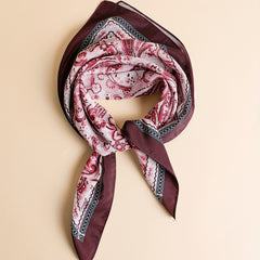 Vintage Paisley Print Bandana Graffiti Shawl Square Scarf For Women