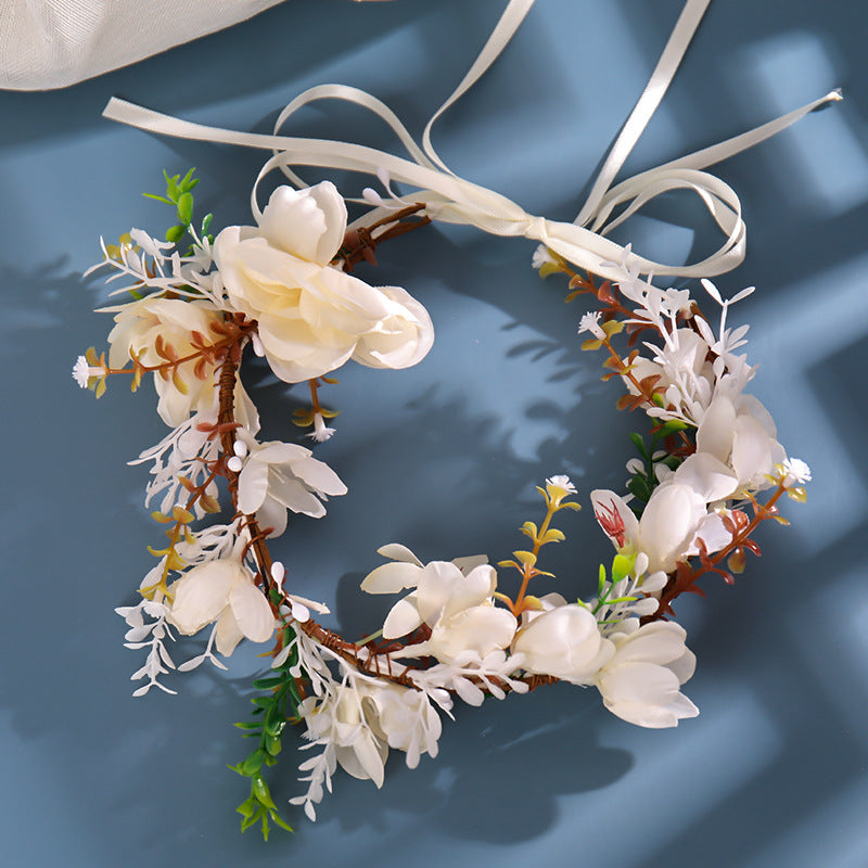 Fairy Wreath Wedding Flower Crown Headpiece