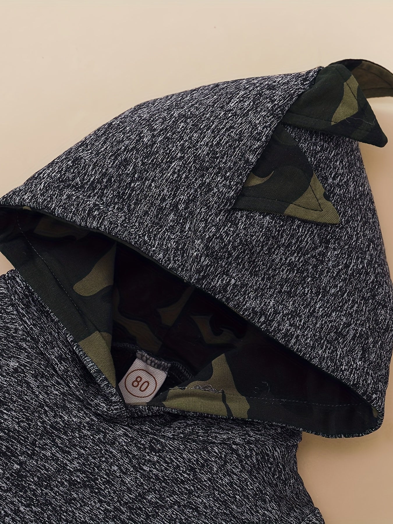 Toddler Boy's Camo Hoodie & Sweatpants Set for Spring Fall