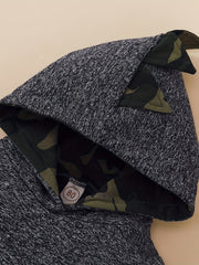 Toddler Boy's Camo Hoodie & Sweatpants Set for Spring Fall