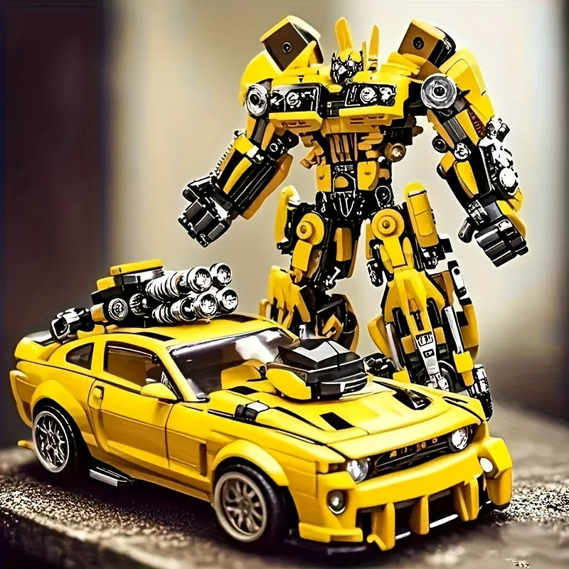 1800pcs ABS Building Blocks 2 in 1 Transformable Car Model Set