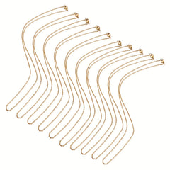 10pcs 304 Stainless Steel Chain Set DIY Necklace Jewelry Findings