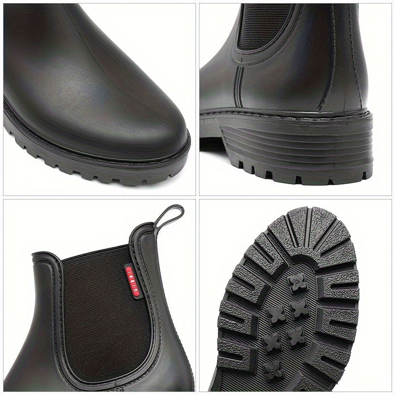 Women's Waterproof Rain Boots Comfortable Solid Outdoor Boots