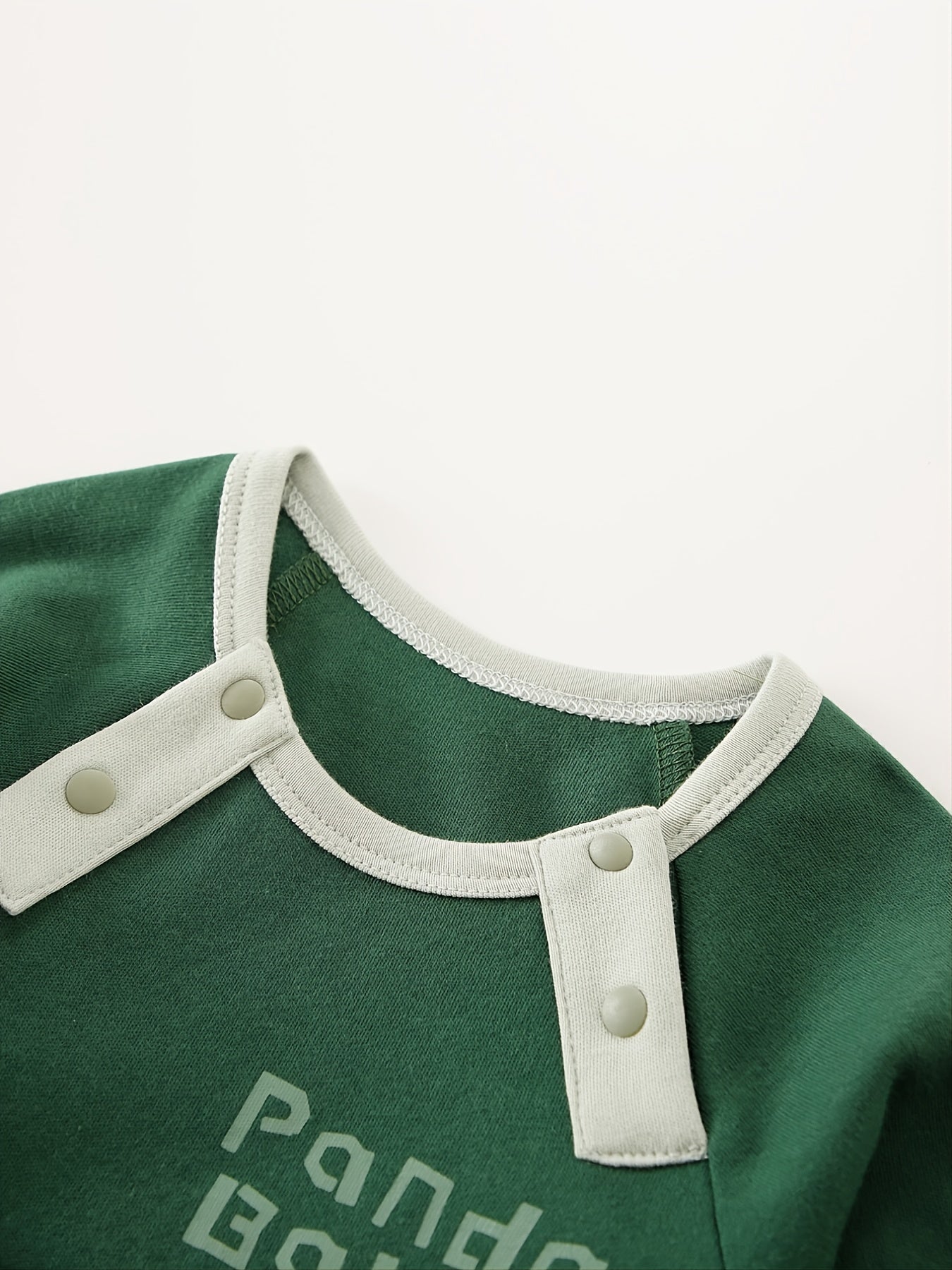Baby Boys Panda Graphic Long Sleeve Bodysuit