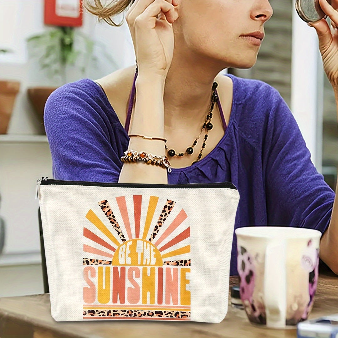Neutral Sunshine Cosmetic Bag Outdoor Travel Toiletries Bag