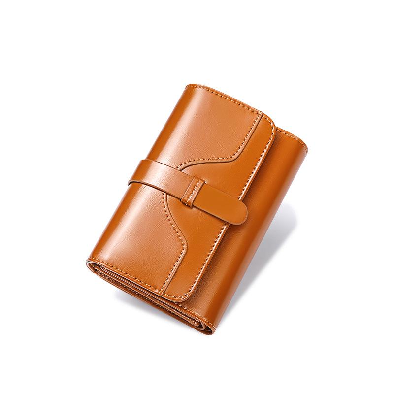 Vintage Trifold Wallet Clutch Portable Coin Purse Clutch