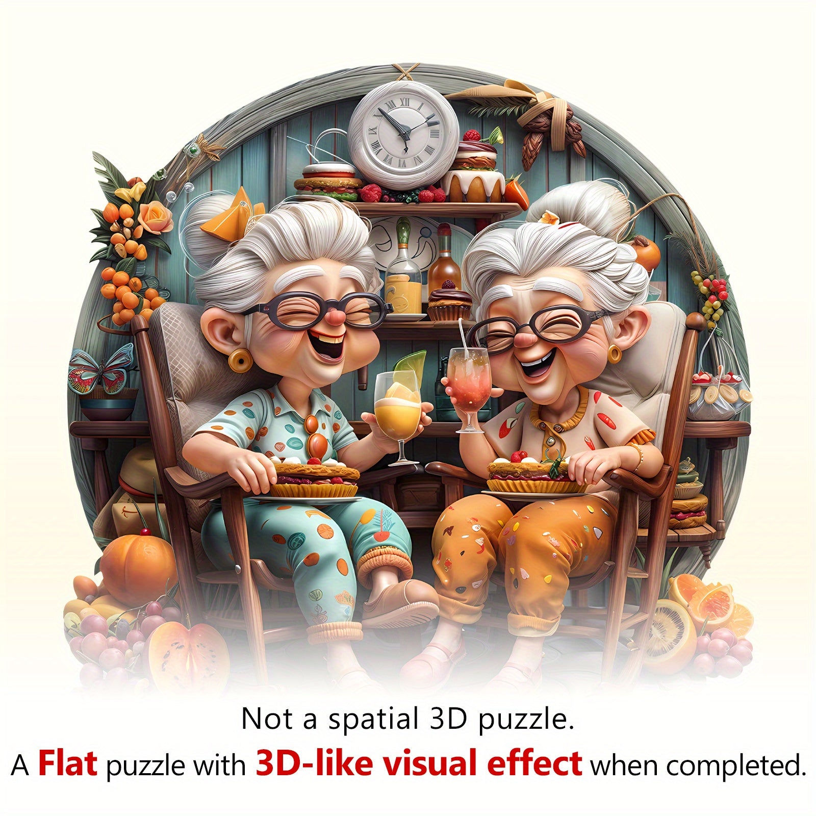 Animal Shaped Jigsaw Puzzle for Grandma's Party
