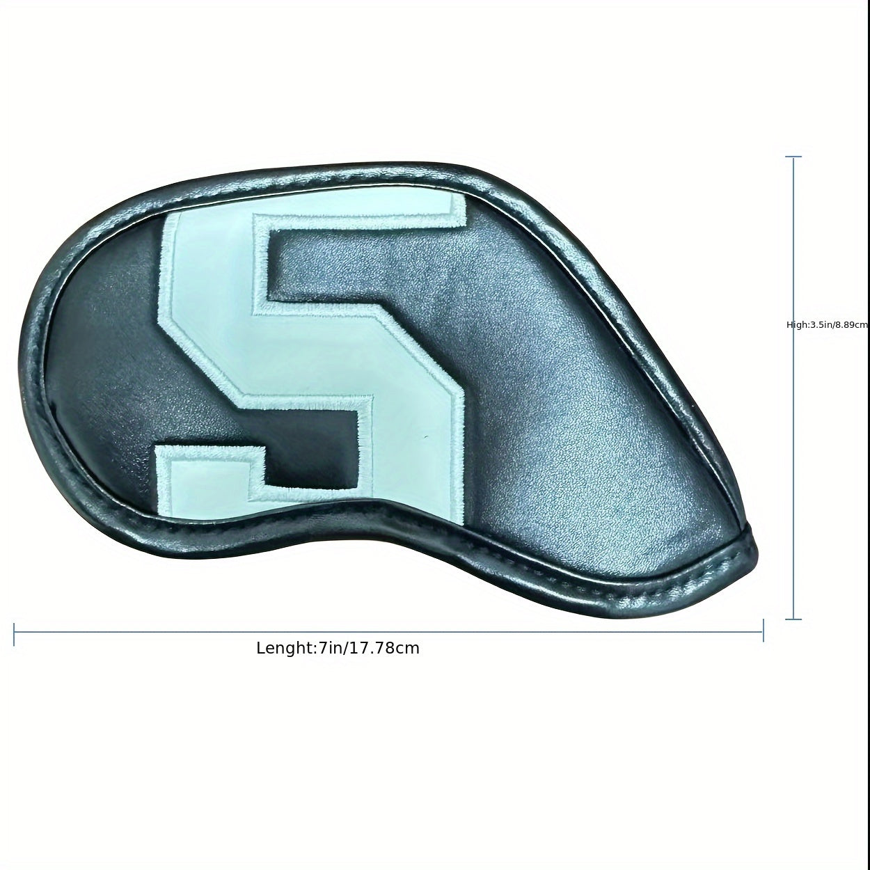 8pcs PU Leather Golf Iron Head Covers with Creative Patterns