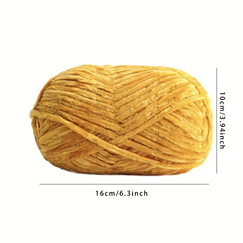 100 Poly Smooth & Soft Chenille Yarn 100g Roll