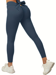 High Waist Butt Lifting Yoga Pants Solid Leggings Women's Activewear