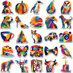 50pcs Graffiti Painted Stickers DIY Laptop Skateboard Phone Case Car Hel