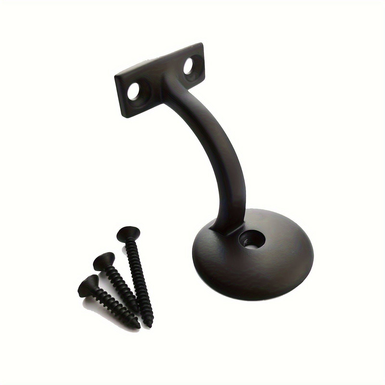 5 Sets Handrail Brackets Round Stair Rail Supports with Screws