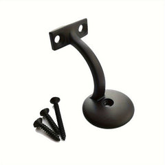 5 Sets Handrail Brackets Round Stair Rail Supports with Screws