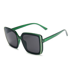 Women Oversize Square Sunglasses Gradient Plastic Female Sun Glasses