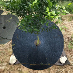 6 Sizes Non Woven Tree Mulch Ring Weeding Barrier Plant Cover Weed Control