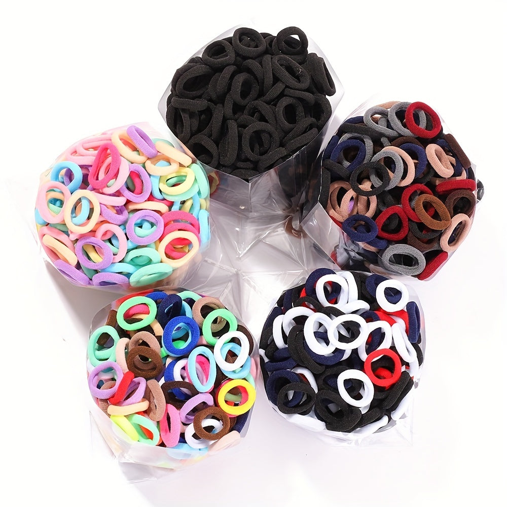 50 Piece Colorful Hair Ties Set - Cute Gift for Baby Girls
