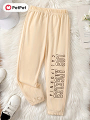 Kid Girls Letter Print Jogger Sweatpants Los Angeles