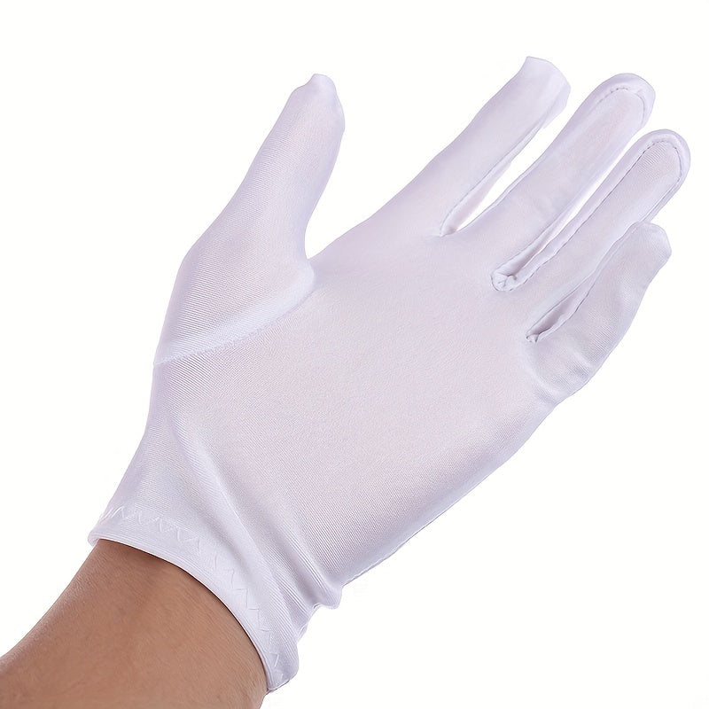 Satin Short Gloves Silky Solid Gloves For Formal Dance Prom Costume