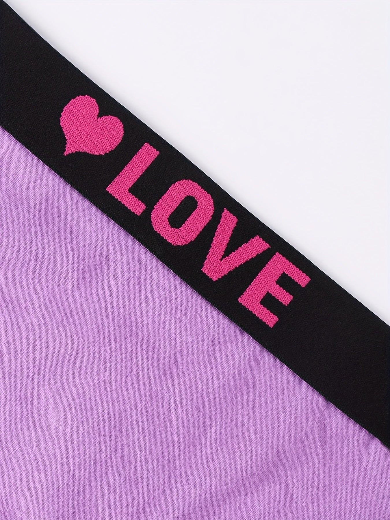 6 Pack Plus Size Romantic Panties Set Women's Plus High Waist