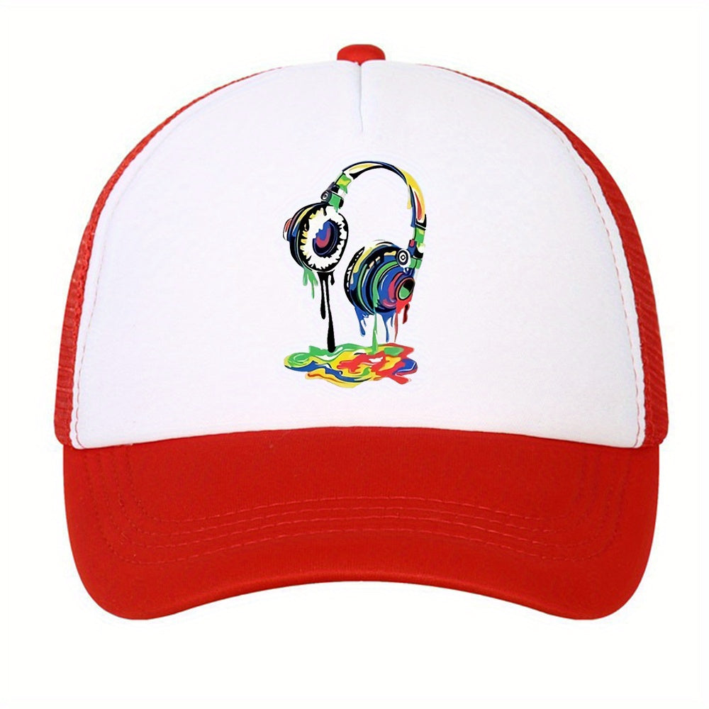 Printed Duck Tongue Baseball Cap Sun Hat for Outdoor Sports