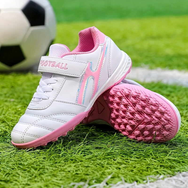 Kids Soccer Shoes TF Cleats Lightweight Athletic Non Slip Training Football Shoe