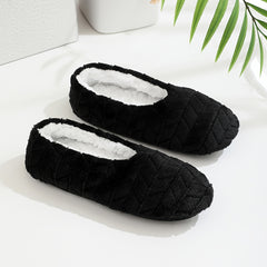 Plush Cozy House Slippers Anti-Skid Slip-On Shoes for Men