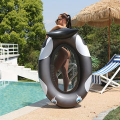 Inflatable Whale Hammock Floating Bed with Backrest