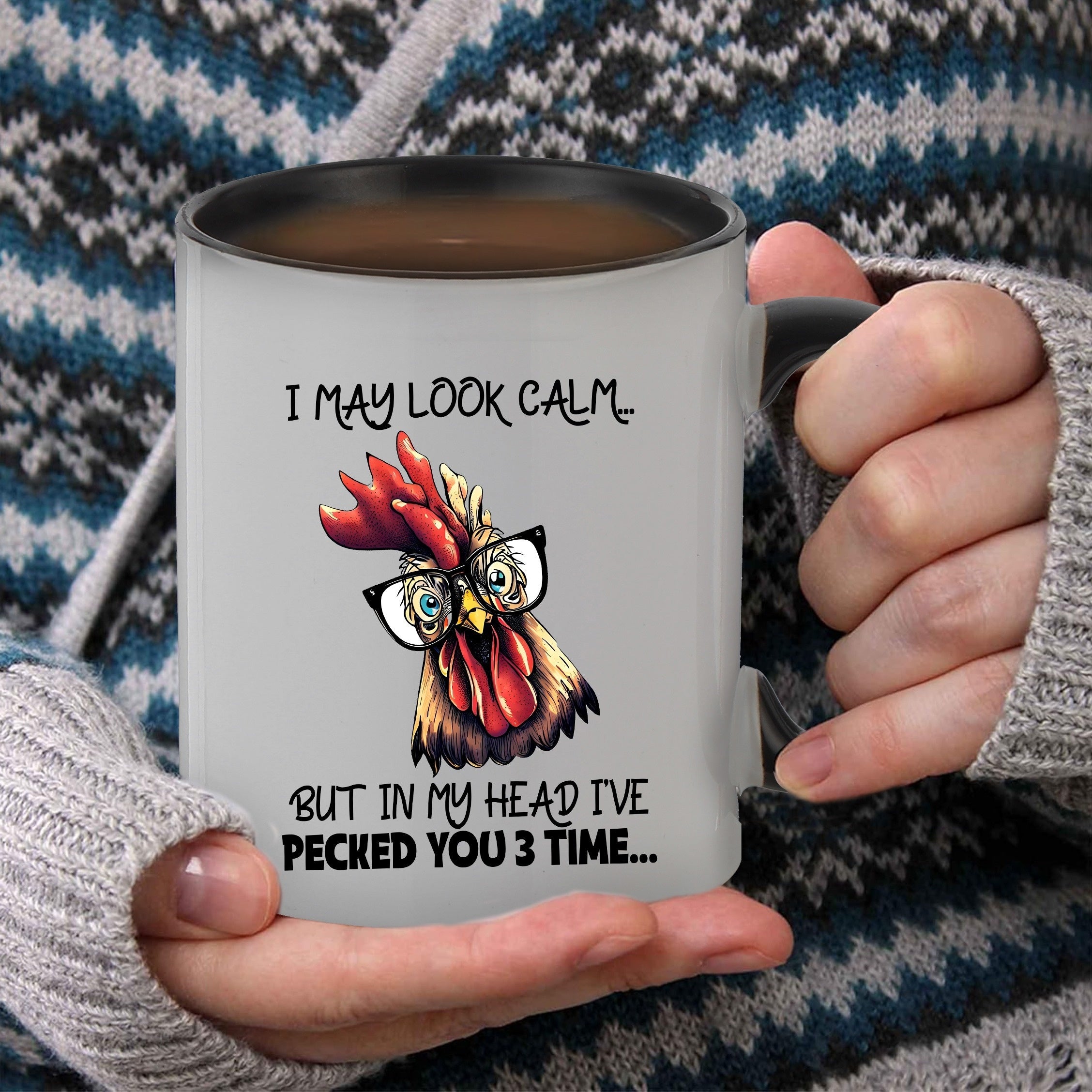 Funny Chicken Ceramic Mug Great Gift For Mom Friends