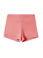 Girls Athletics Shorts For Gymnastics Volleyball Yoga Team Sports