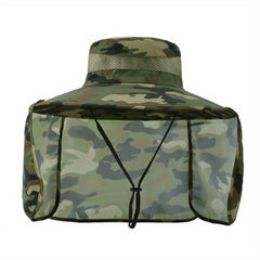Camouflage Fisherman Hat Quick Dry Waterproof Fishing Hat