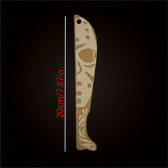 4pcs Wooden Halloween Decoration Props Pendant Horror Party Gift
