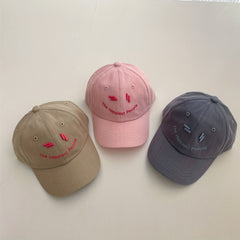 Kids Sunshade Baseball Cap with Embroidery for Outdoor Activity