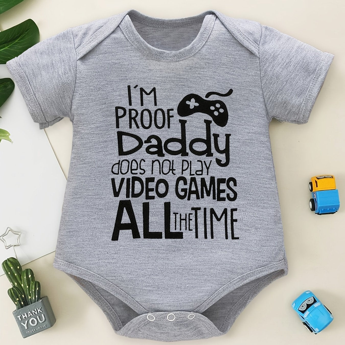 Baby Boys' Stylish Video Game Onesies for Summer