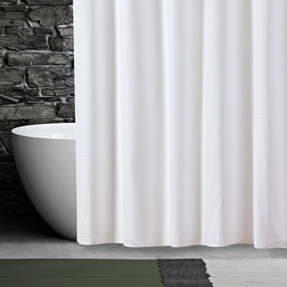 Machine Washable Water Repellent Shower Curtain for Bathroom