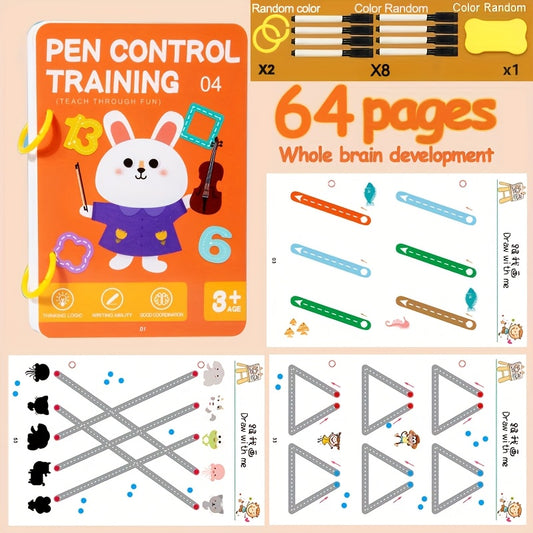 Reusable Alphabet & Number Workbook with Pens