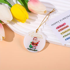 Christmas Decorations Santa Claus Snowman Deer Pendants