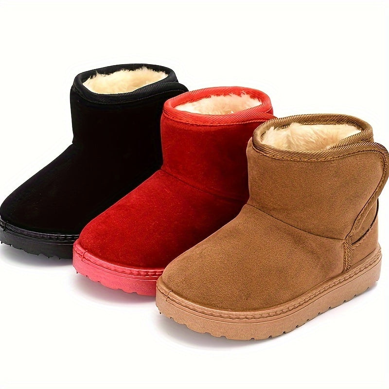 Warm Fleece Snow Boots Girls | Soft Winter Outdoor Hiking Shoes