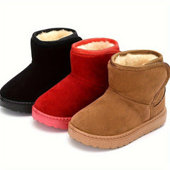 Warm Fleece Snow Boots Girls | Soft Winter Outdoor Hiking Shoes