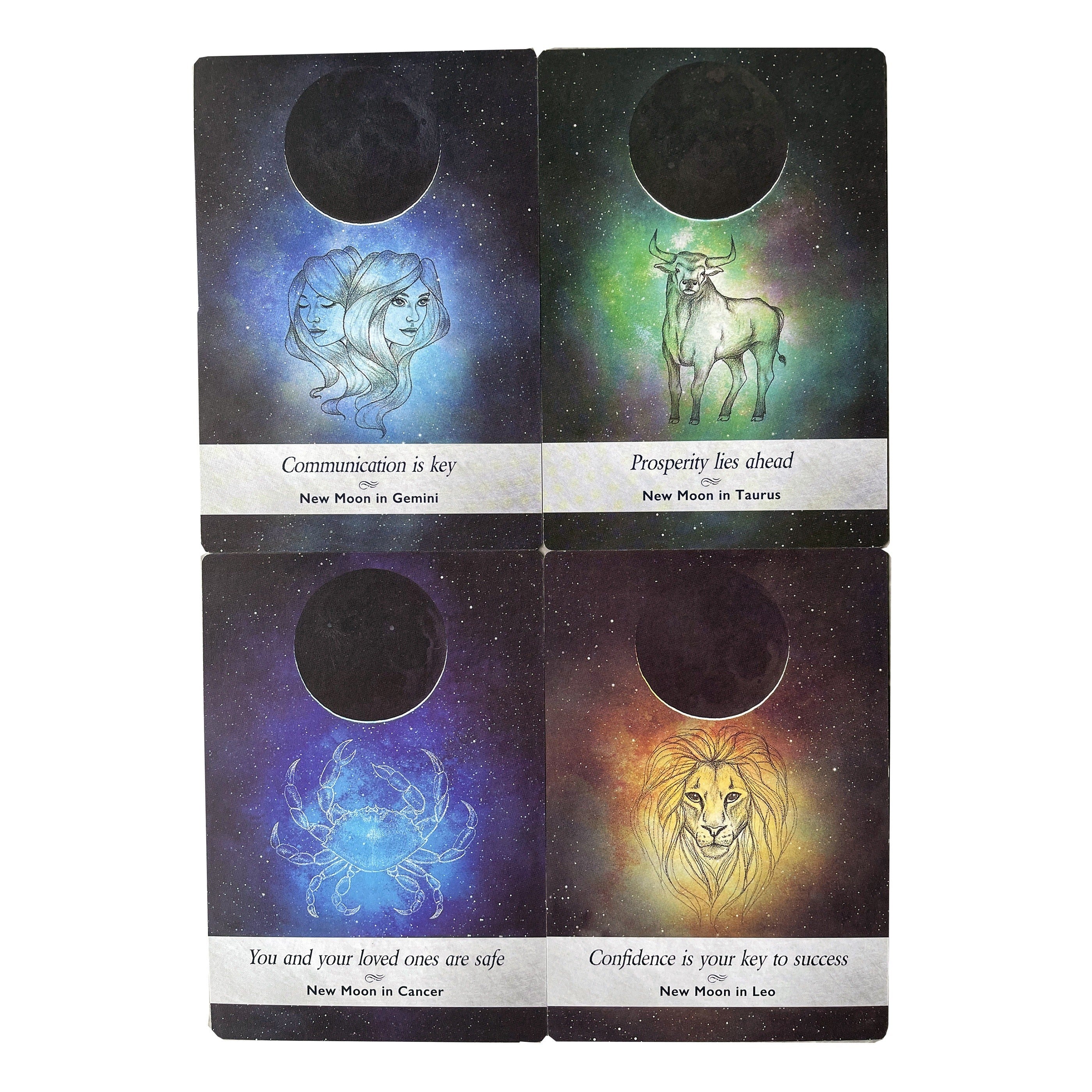 Vintage Oracle Cards & Instructions for Family Game Night