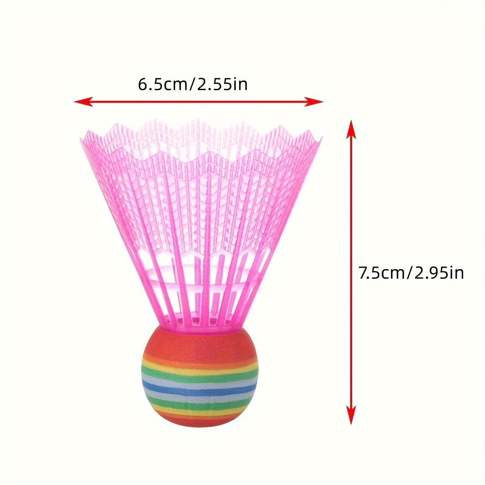 6pcs Colorful Badminton Shuttlecocks Durable Training Ball