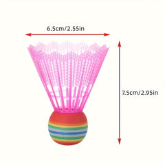 6pcs Colorful Badminton Shuttlecocks Durable Training Ball
