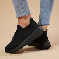 Breathable Lightweight Woven Shoes Non Slip Running Sneakers