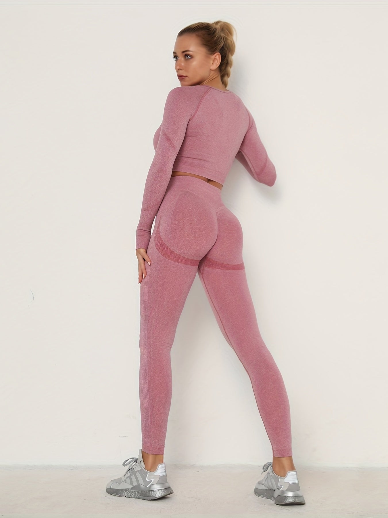 Women's Seamless High Elastic Yoga Running Suit