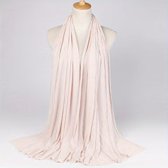 Classic Wrinkle Shawl Long Thin Sunscreen Shawl Breathable Scarf