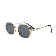 Geometric Metal Sunglasses Steampunk Props UV400