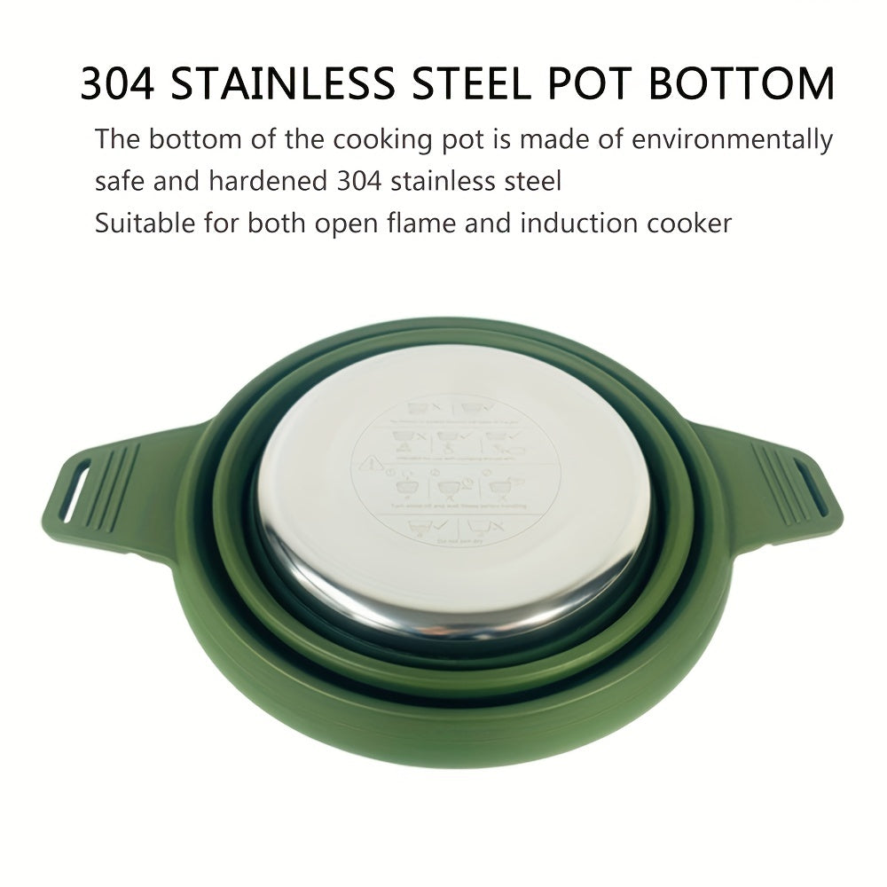 Portable Collapsible Camping Cooking Pot Lightweight Cookware