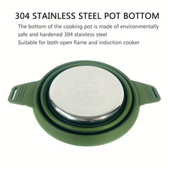 Portable Collapsible Camping Cooking Pot Lightweight Cookware